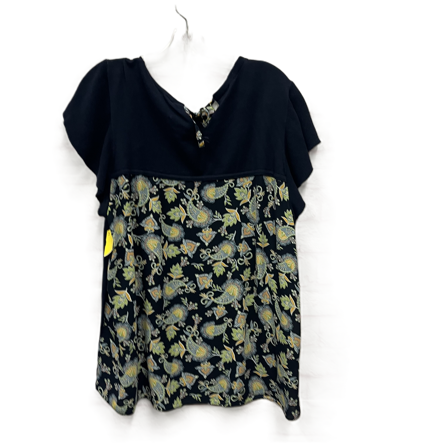 Top Short Sleeve By Loft In Navy, Size: Xl