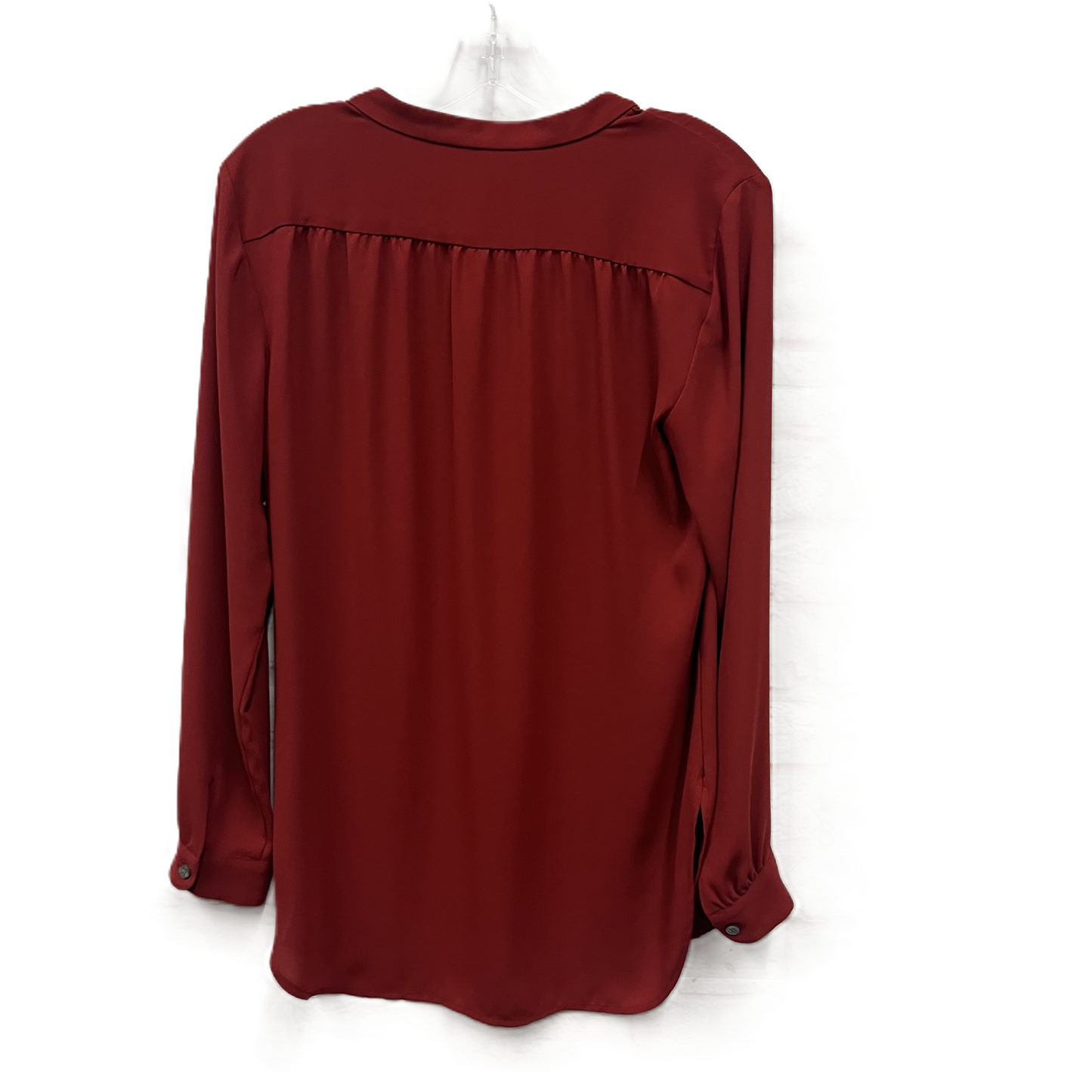 Top Long Sleeve By Loft In Red, Size: S