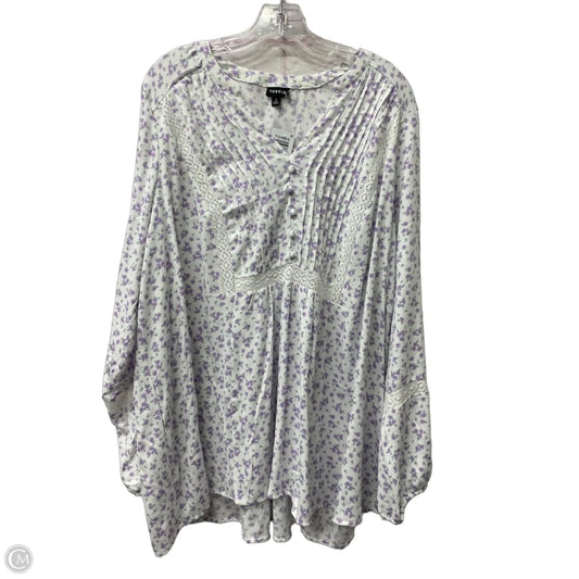 Top Long Sleeve By Torrid In Purple, Size: 2x