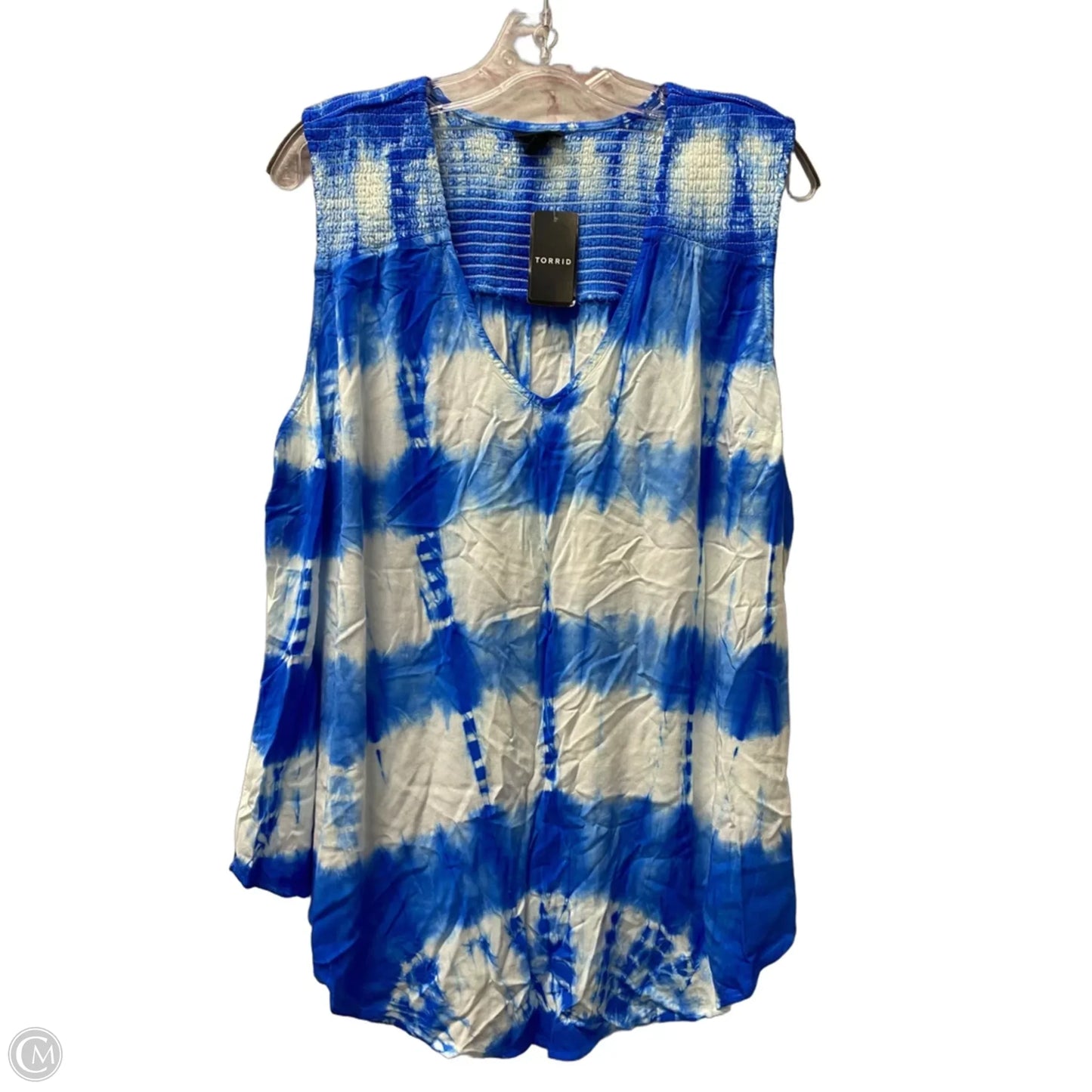 Top Sleeveless By Torrid In Blue, Size: 2x