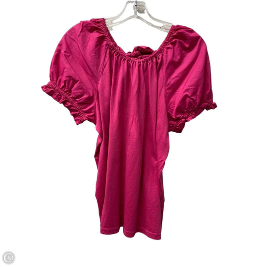 Top Short Sleeve By J. Crew In Pink, Size: L