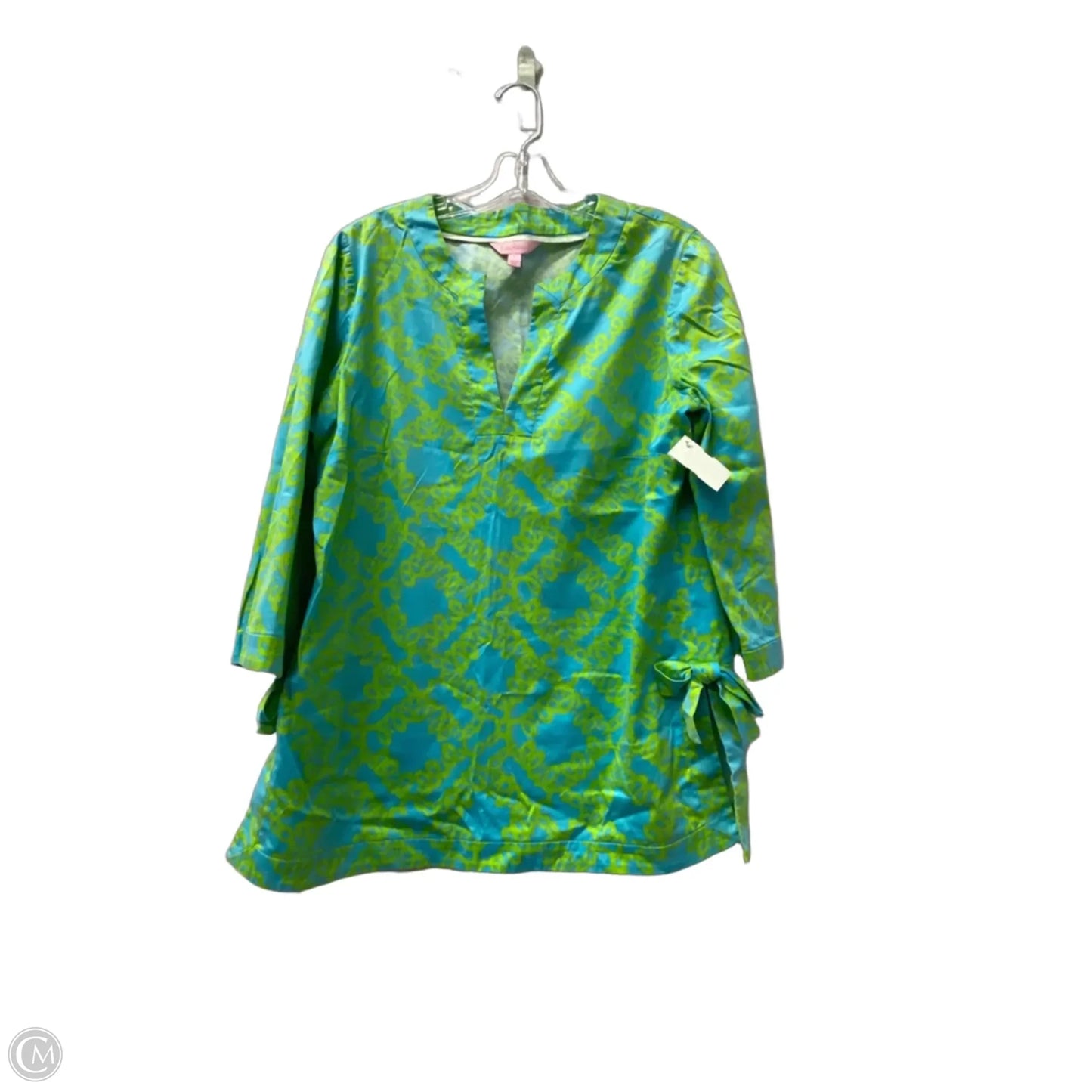 Top Long Sleeve Designer By Lilly Pulitzer In Green, Size: M