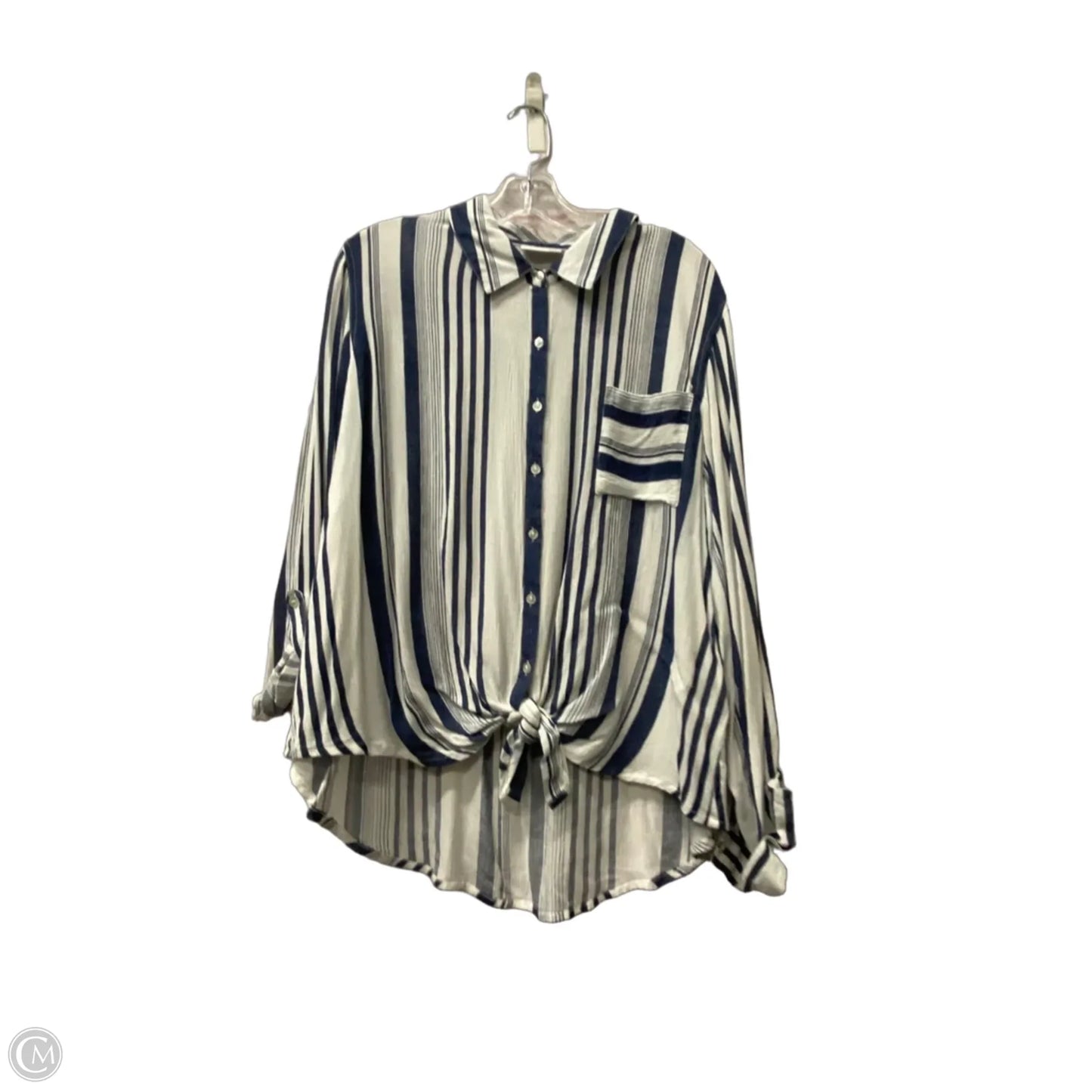 Top Long Sleeve By Westport In Blue, Size: Xl