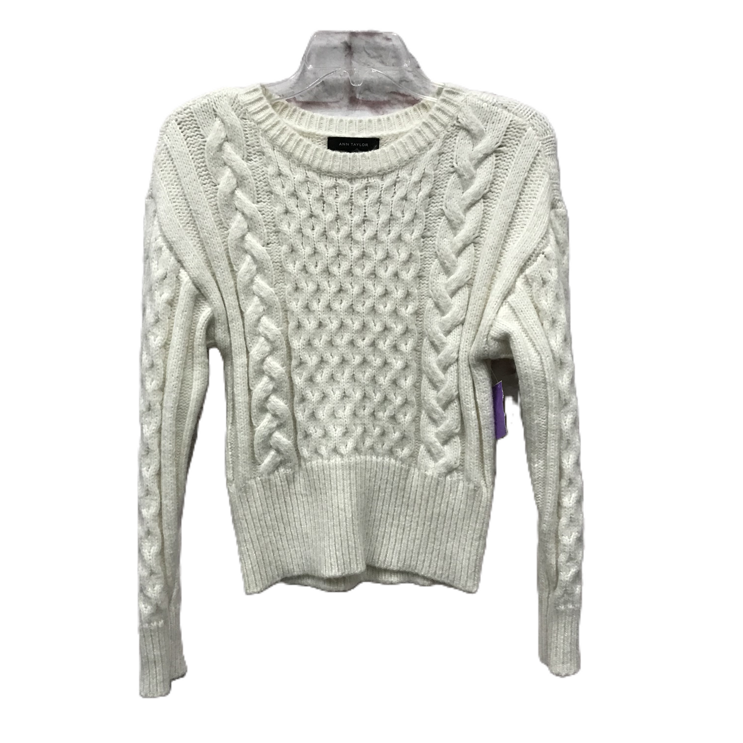 White Sweater By Ann Taylor, Size: Xs