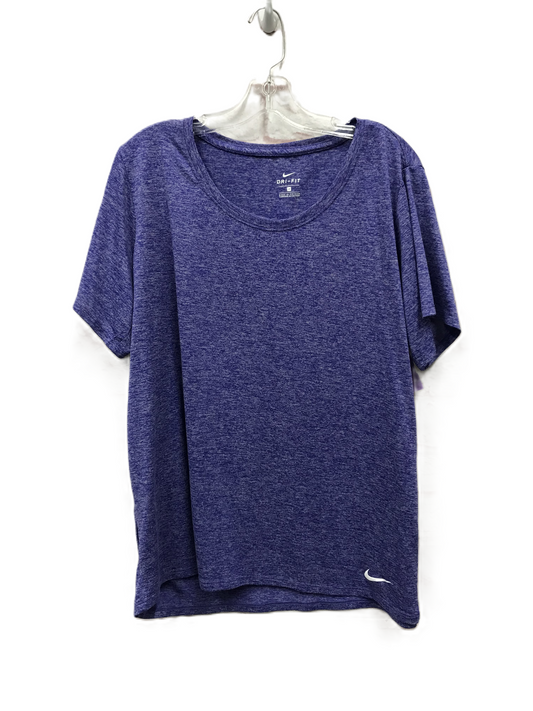 Purple Athletic Top Short Sleeve By Nike Apparel, Size: 1x