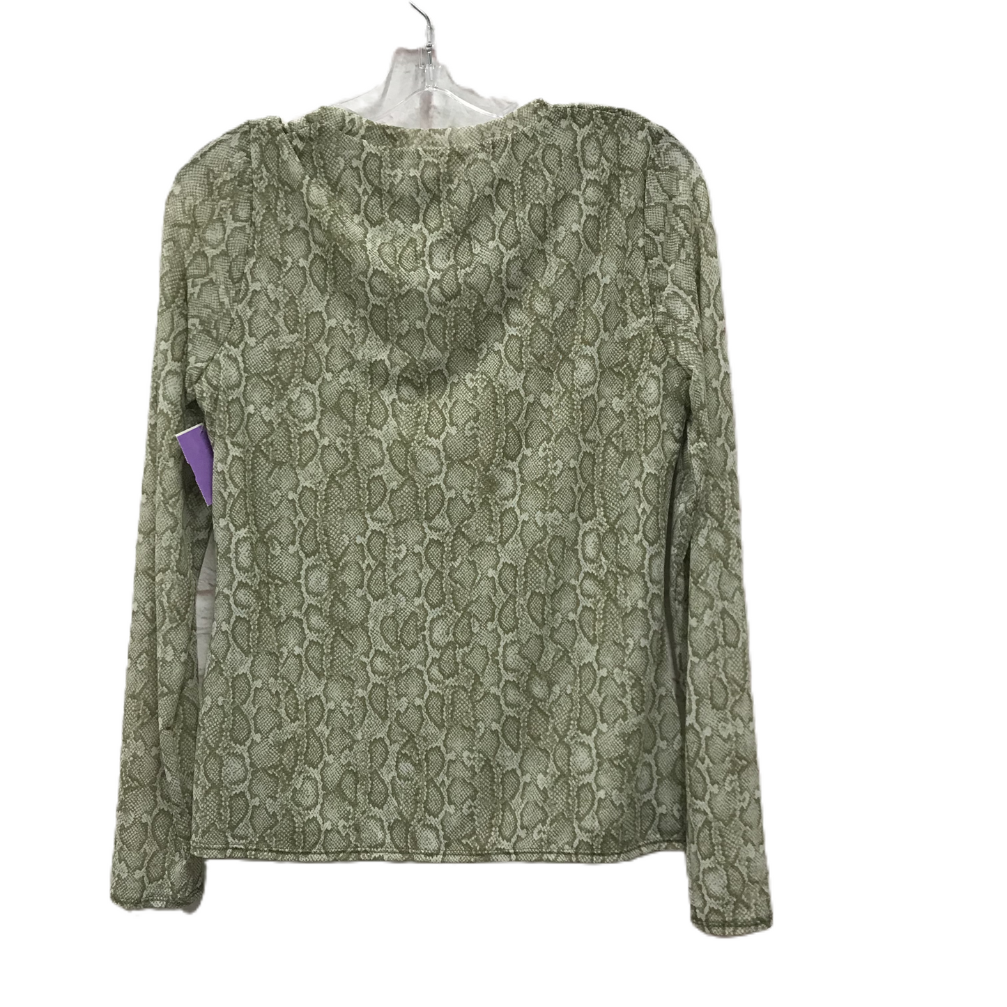 Green Top Long Sleeve By Inc, Size: S