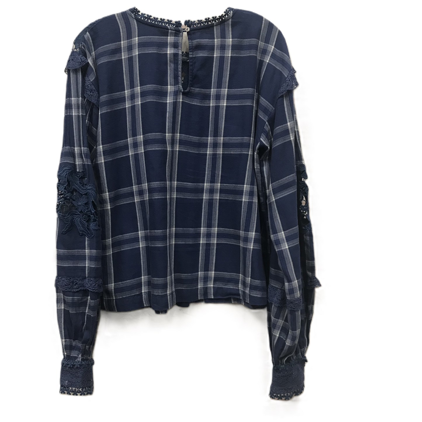 Blue Top Long Sleeve By Free People, Size: M