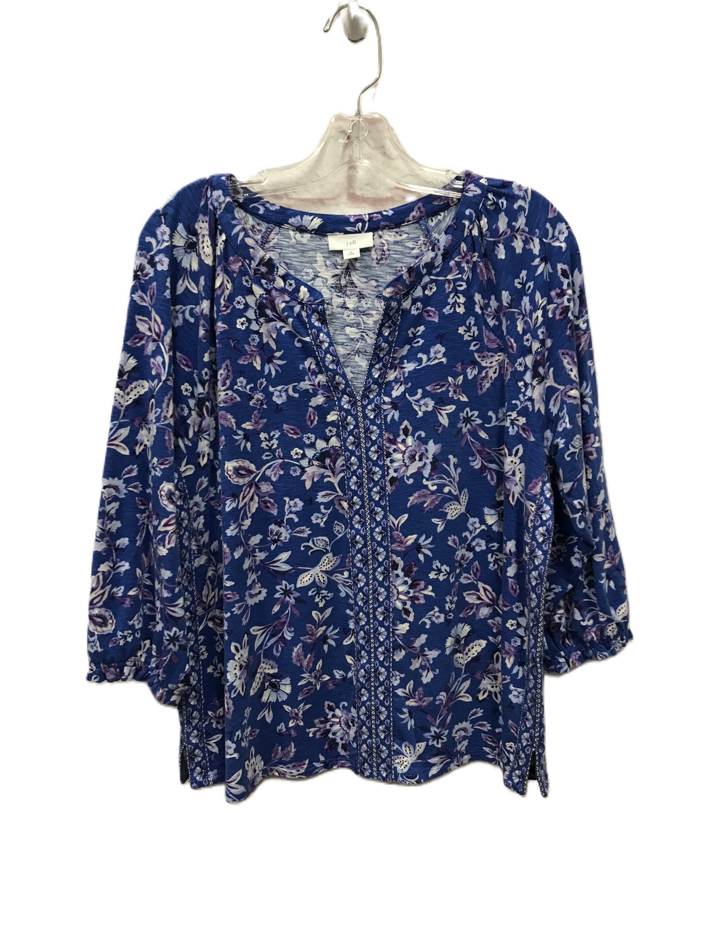 Blue Top Long Sleeve By J. Jill, Size: Petite  M