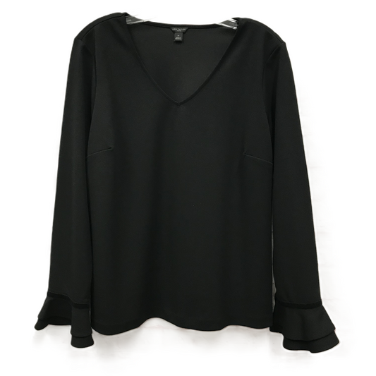 Top Long Sleeve By Ann Taylor In Black, Size: Petite L