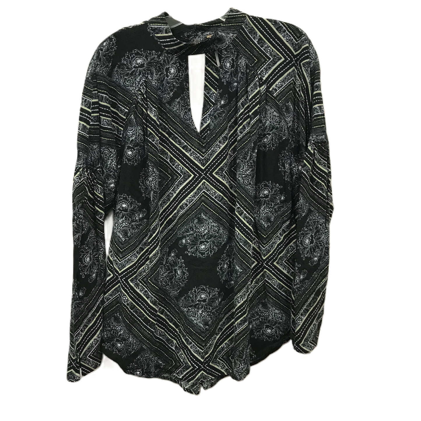 Top Long Sleeve By Free People In Black, Size: M