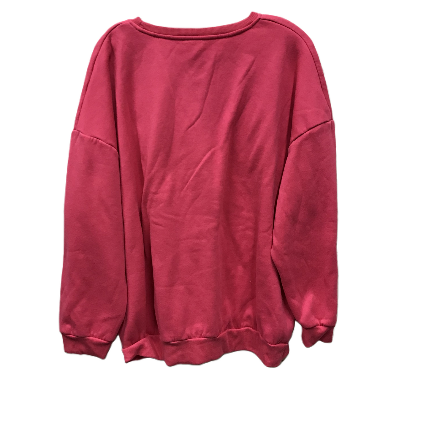 Athletic Sweatshirt Crewneck By Shein In Pink, Size: 3x