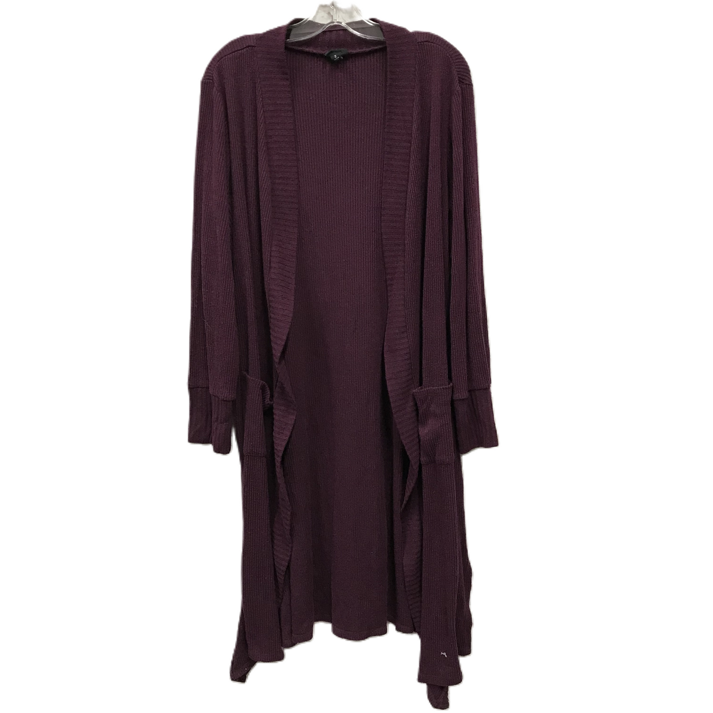 Sweater Cardigan By Torrid In Purple, Size: 2x