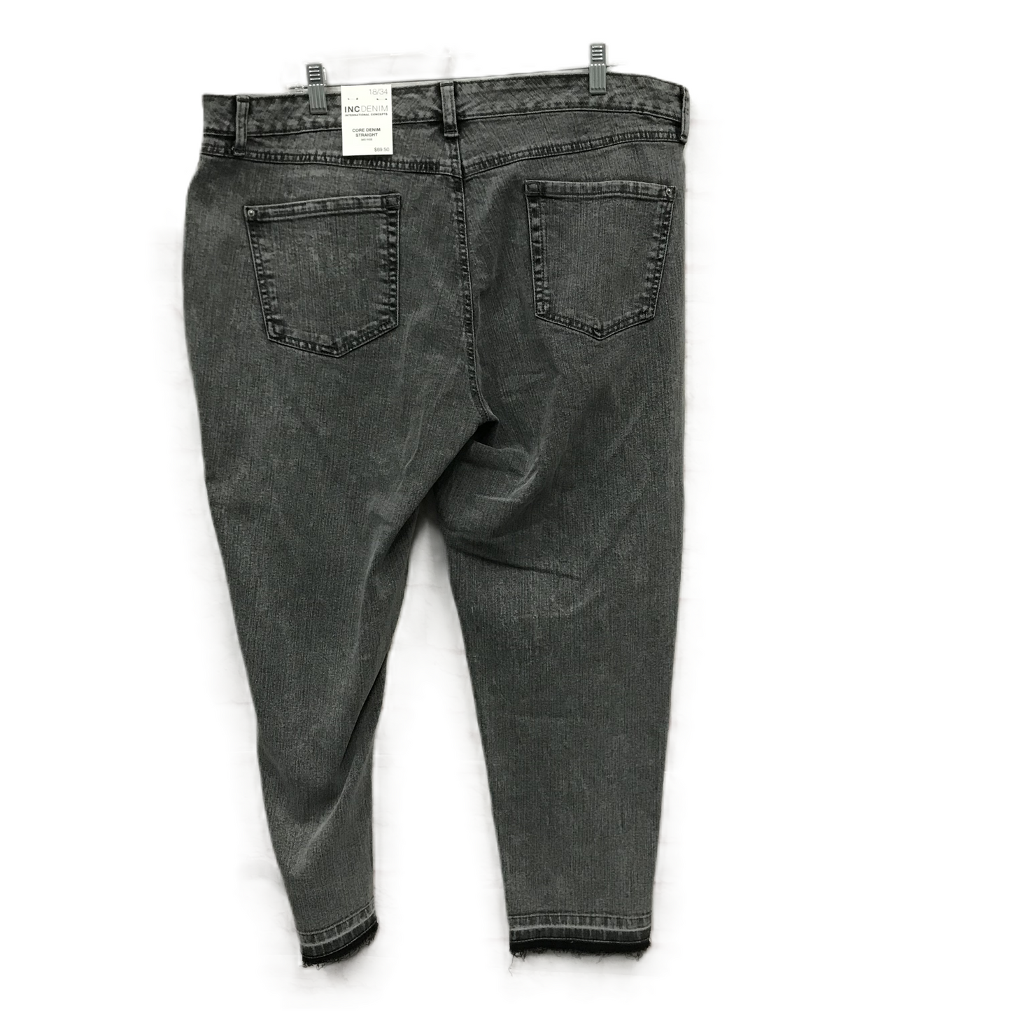 Jeans Straight By Inc In Grey, Size: 18