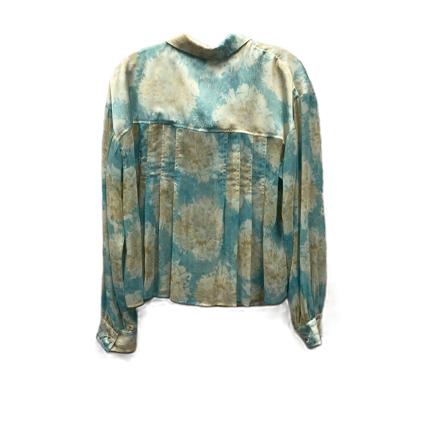 Top Long Sleeve By Mystree In Teal, Size: L