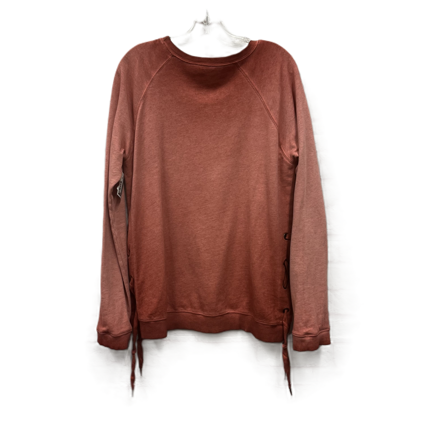 Top Long Sleeve By Hem & Thread In Orange, Size: L