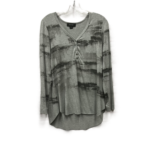 Top Long Sleeve By Karen Kane In Grey, Size: L