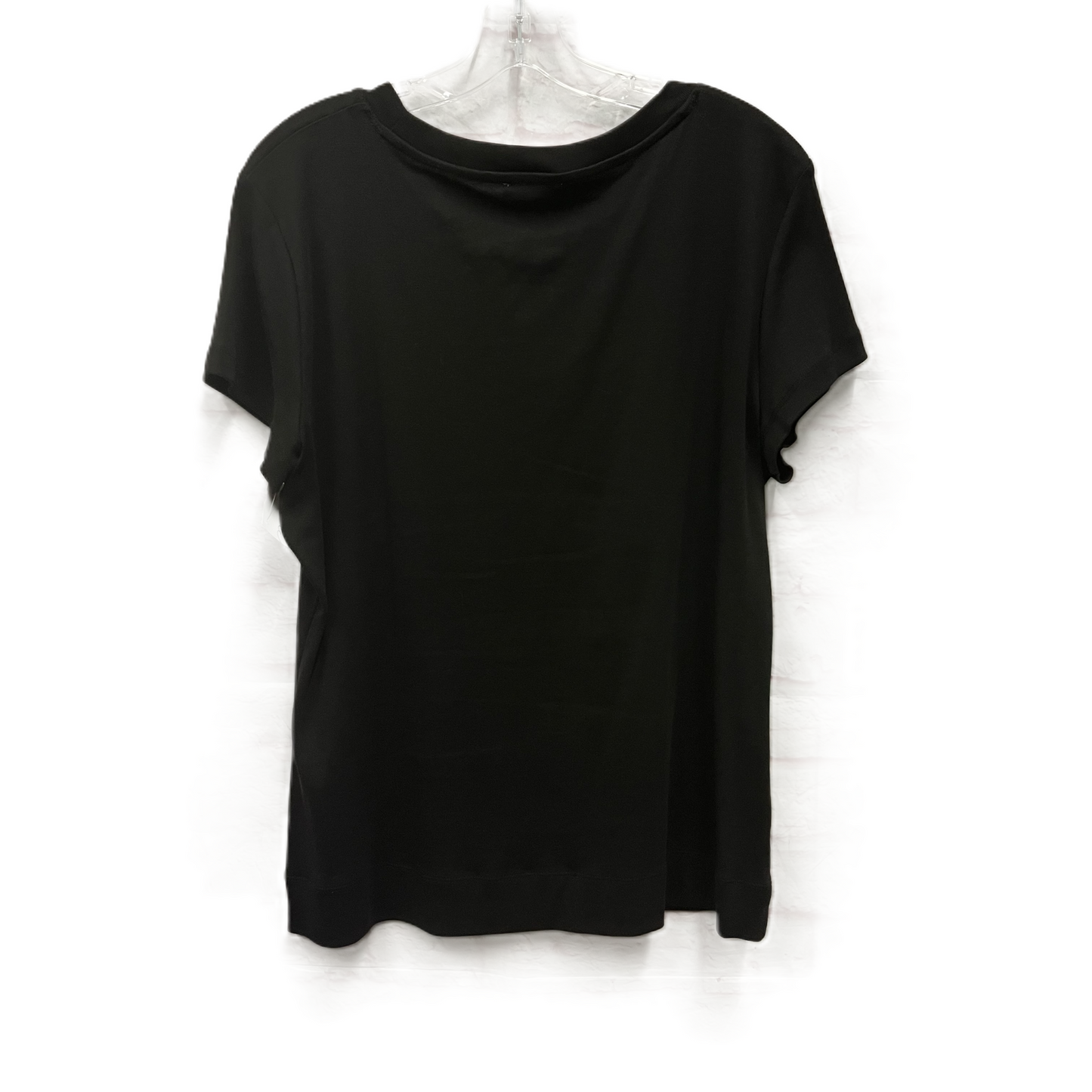 Top Short Sleeve By Calvin Klein In Black, Size: Xl