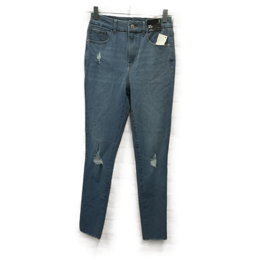 Jeans Skinny By Express In Blue Denim, Size: 4