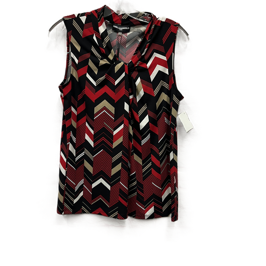 Top Sleeveless By Karl Lagerfeld In Red, Size: S