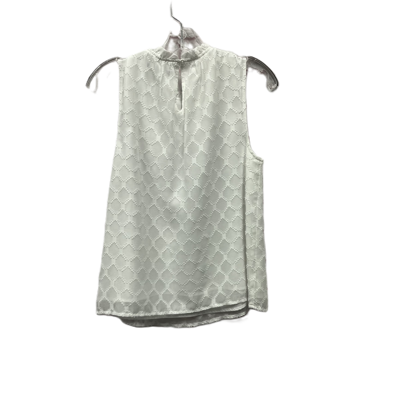 Top Sleeveless By Banana Republic In White, Size: S