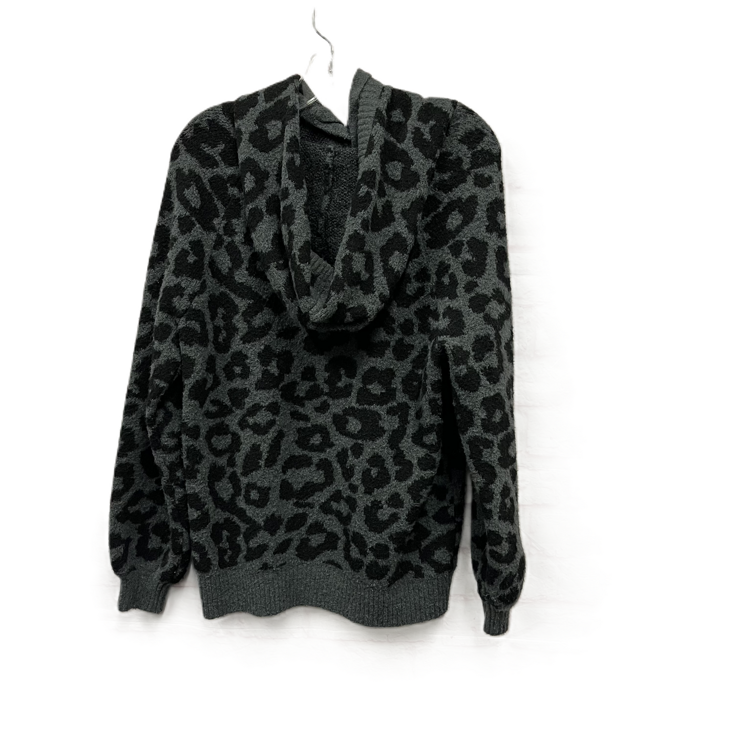 Sweater By Loft In Black & Grey, Size: M