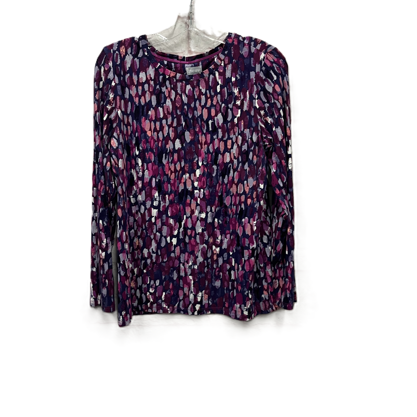 Top Long Sleeve By Chicos In Purple, Size: M