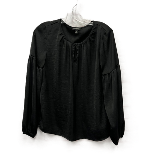 Top Long Sleeve By Banana Republic In Black, Size: M