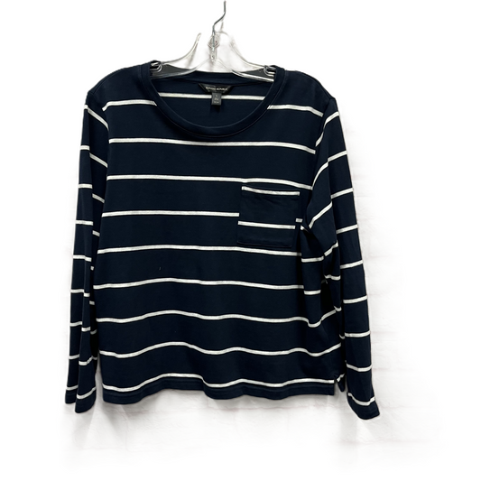 Top Long Sleeve By Banana Republic In Navy, Size: L