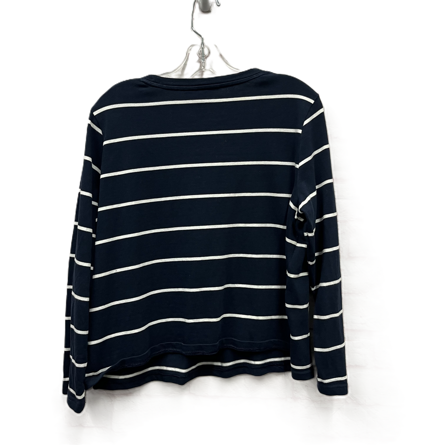 Top Long Sleeve By Banana Republic In Navy, Size: L