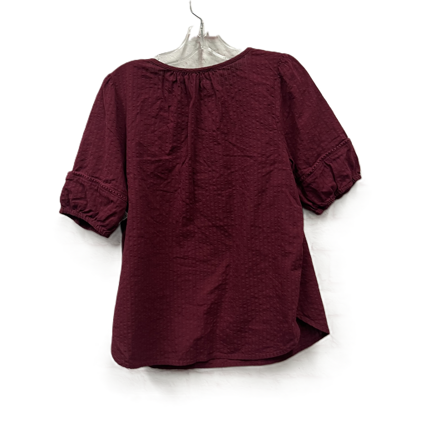 Top Short Sleeve By Loft In Red, Size: M