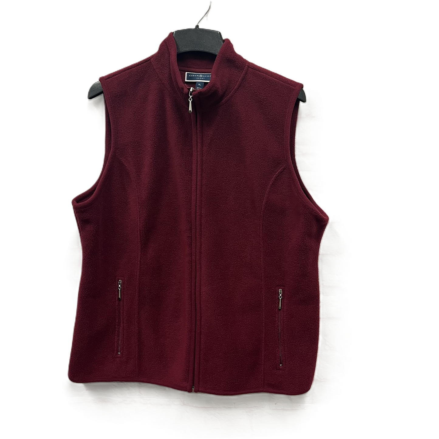 Vest Other By Karen Scott In Red, Size: Xl