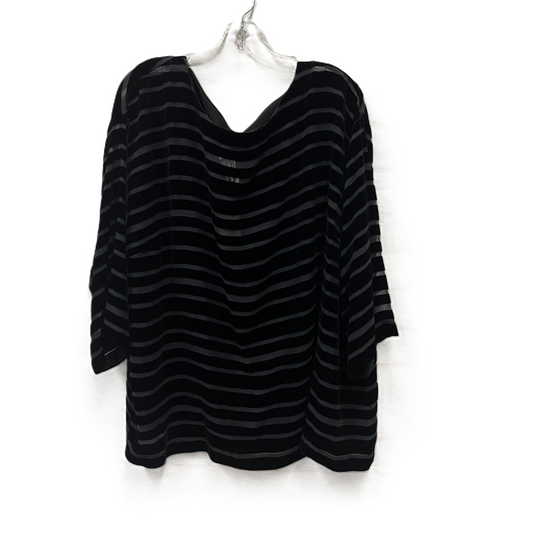 Top Long Sleeve By Eileen Fisher In Black, Size: 1x