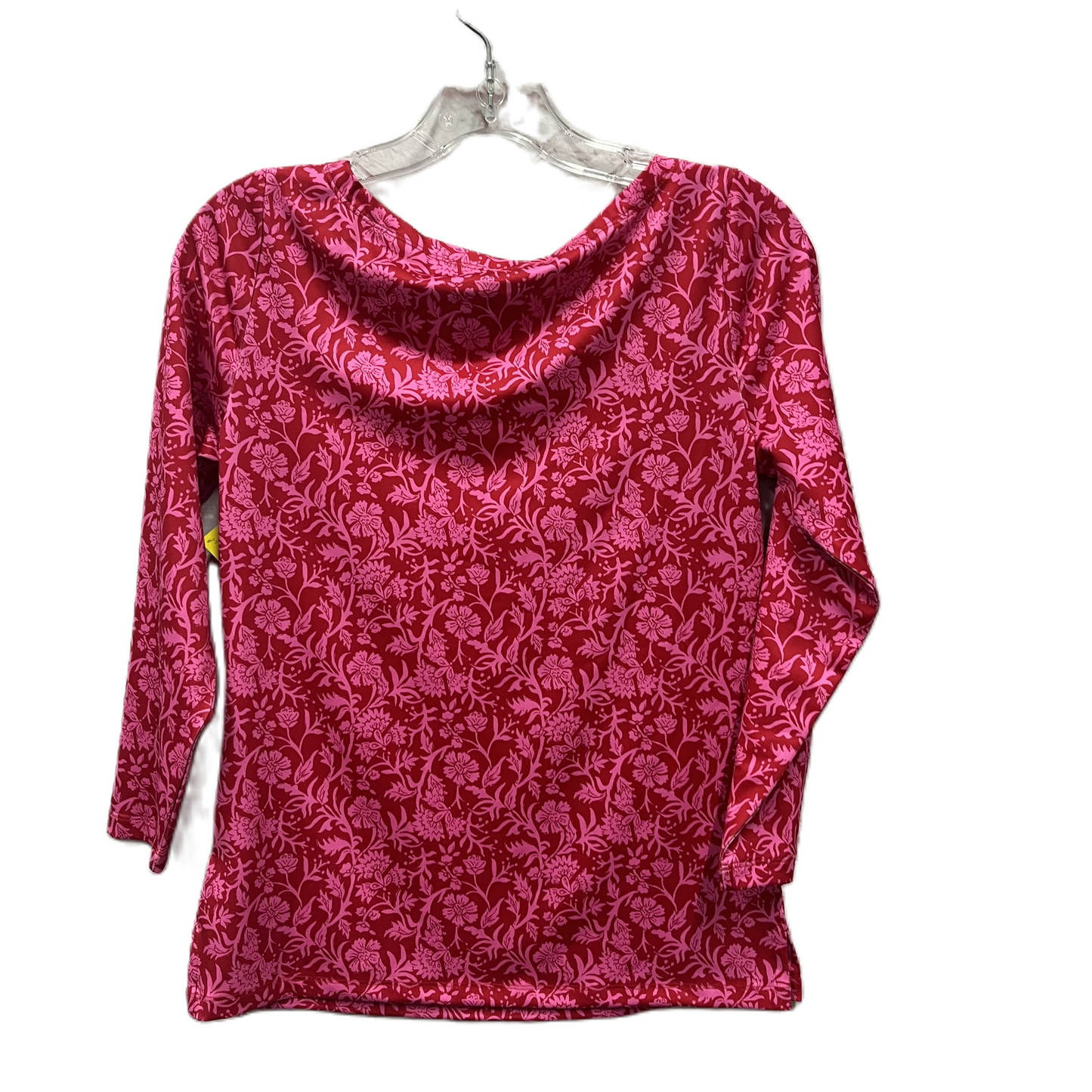 Top Long Sleeve By Vineyard Vines In Pink & Red, Size: Xs