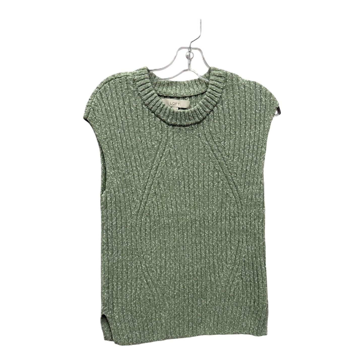 Top Sleeveless By Loft In Green, Size: S