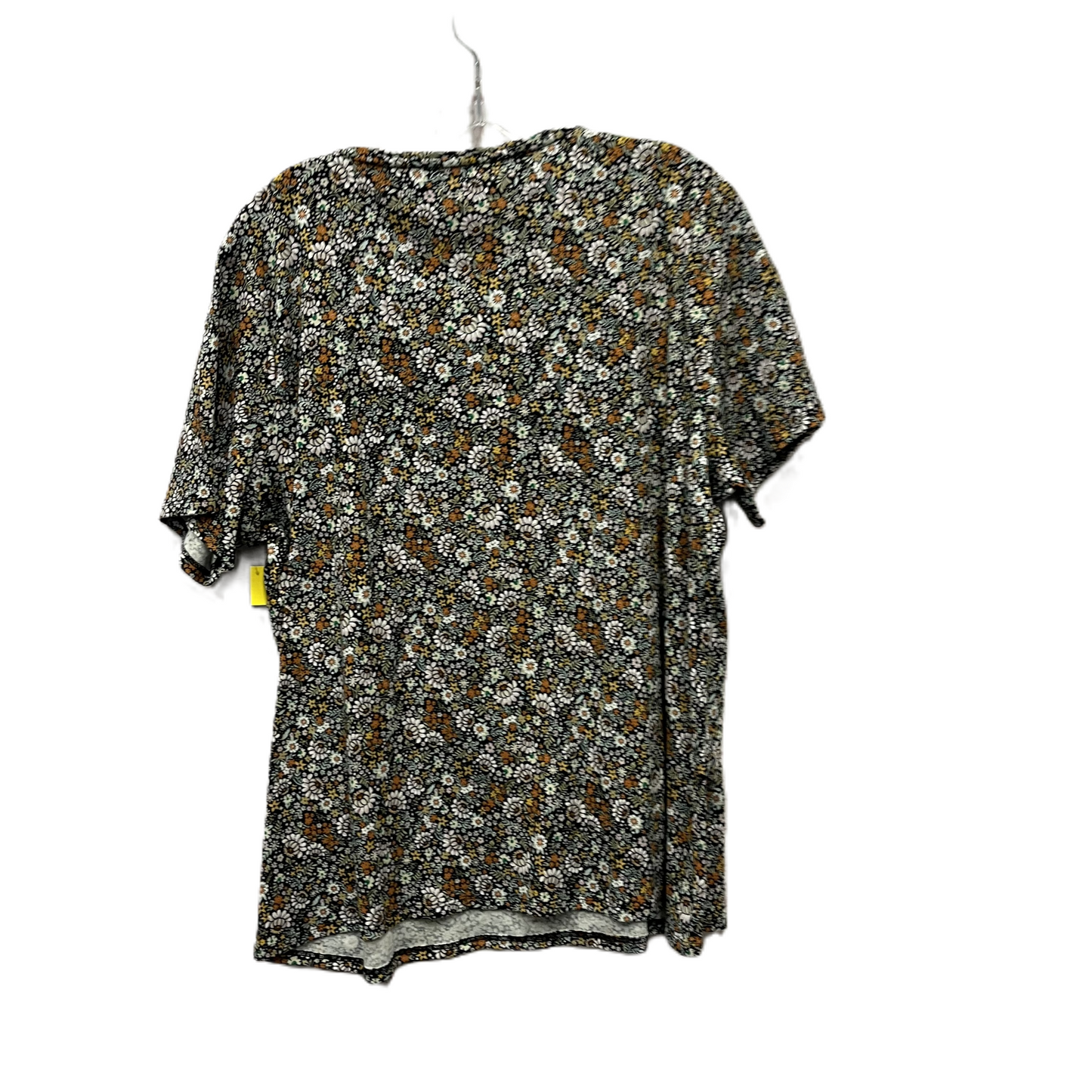 Top Short Sleeve By Croft And Barrow In Floral Print, Size: 1x