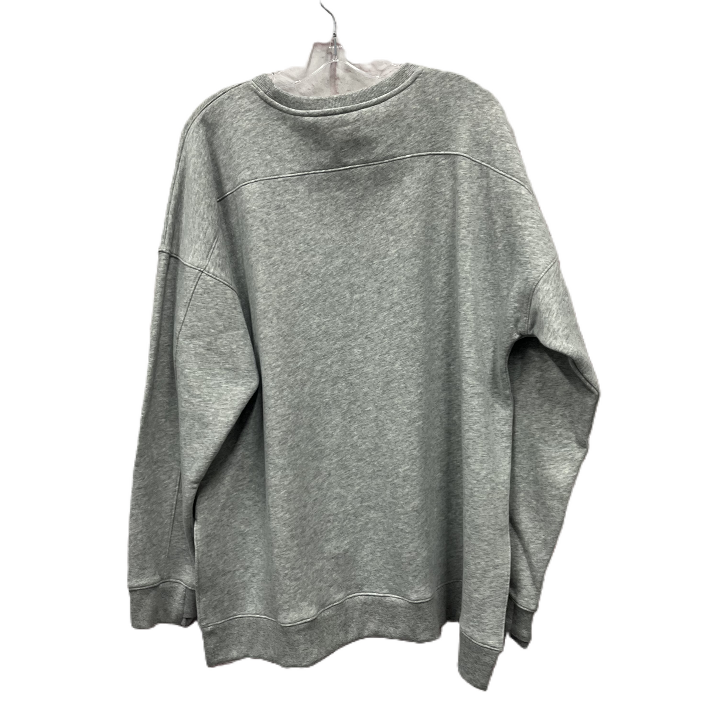 Athletic Sweatshirt Crewneck By Tek Gear In Grey, Size: 1x