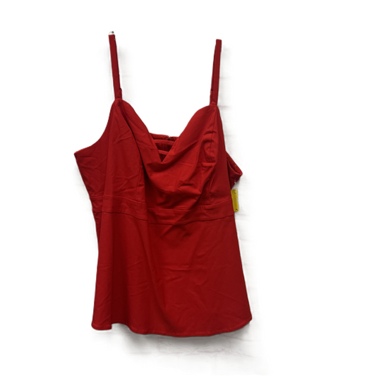 Top Sleeveless By Torrid In Red, Size: 4x