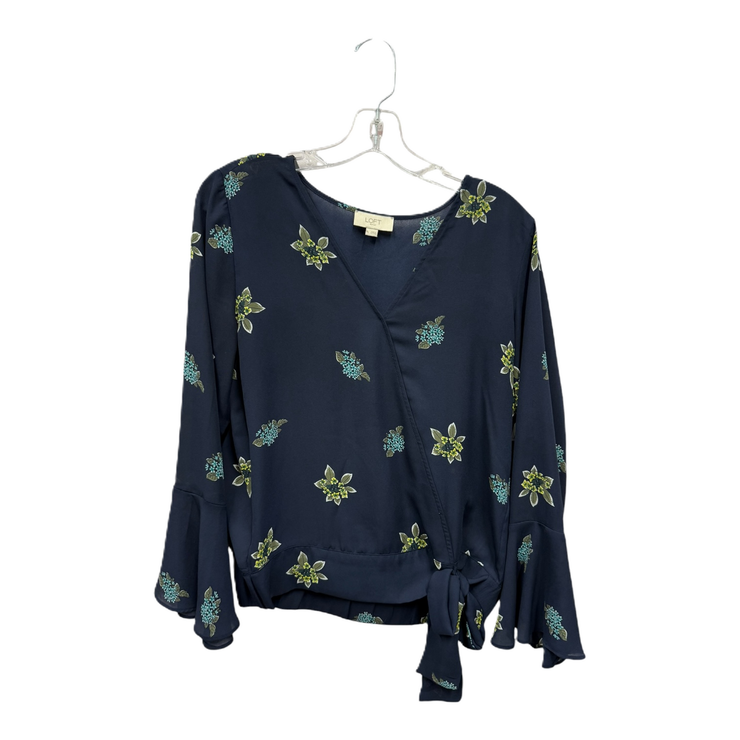 Top Long Sleeve By Loft In Navy, Size: S