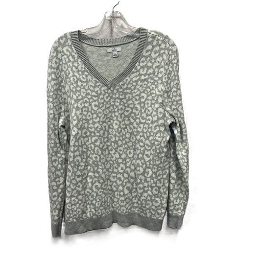 Sweater By Croft And Barrow In Grey, Size: L