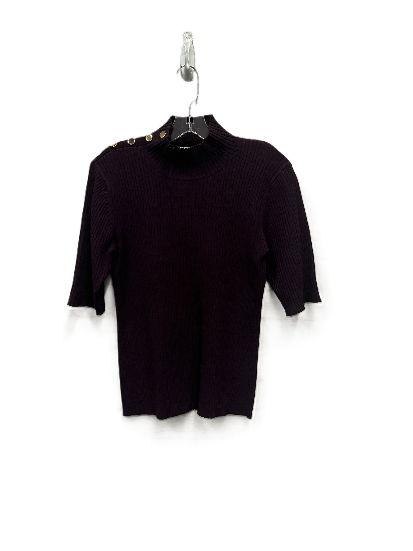 Top Short Sleeve By Elie Tahari In Purple, Size: L