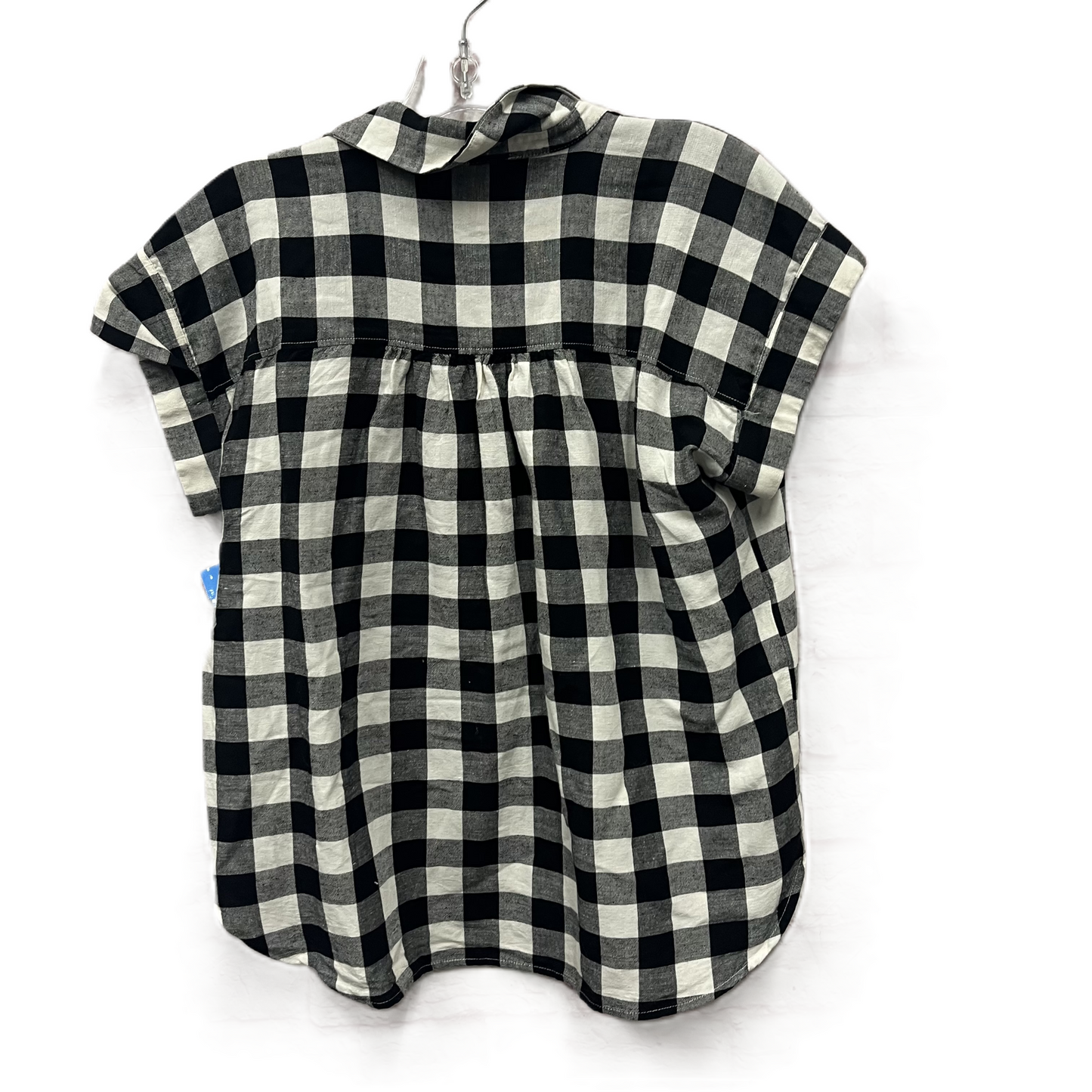 Top Short Sleeve By Loft In Black & White, Size: S