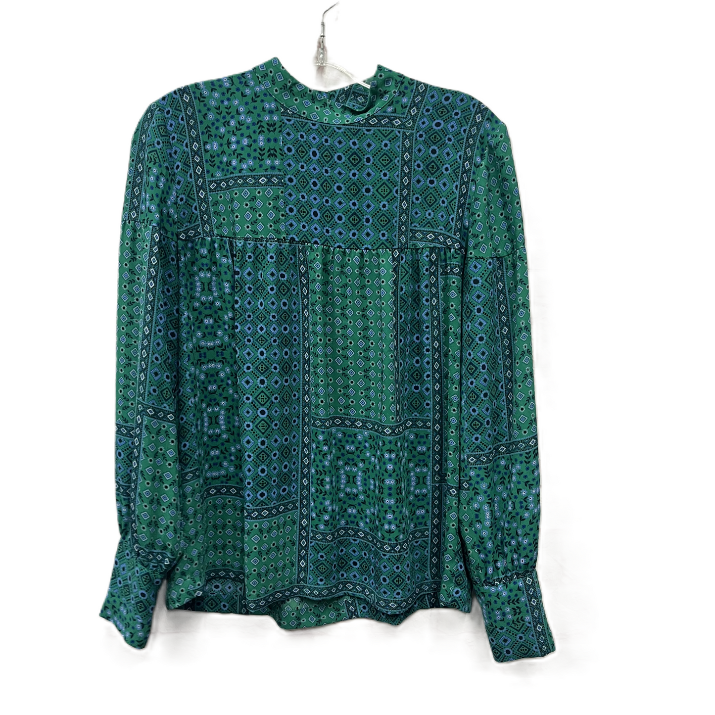 Top Long Sleeve By Loft In Green, Size: S