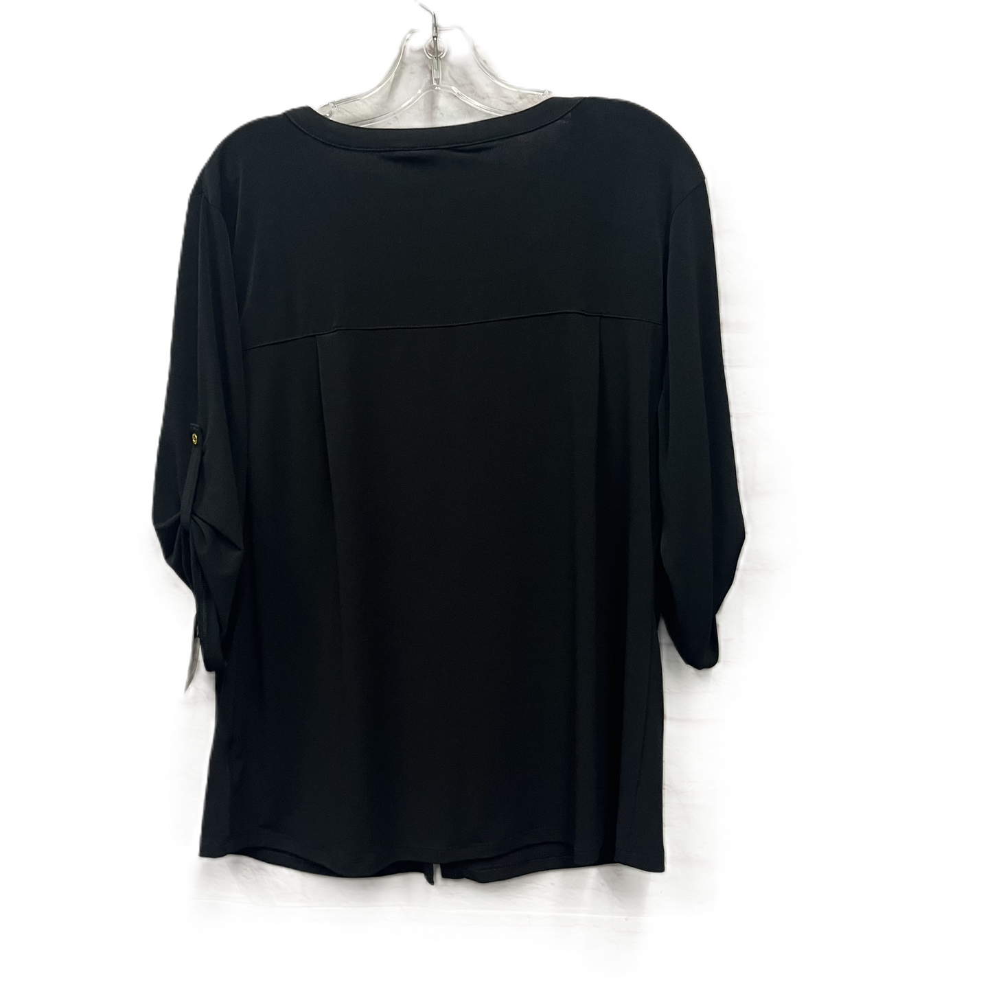 Top Short Sleeve By Ellen Tracy In Black, Size: L