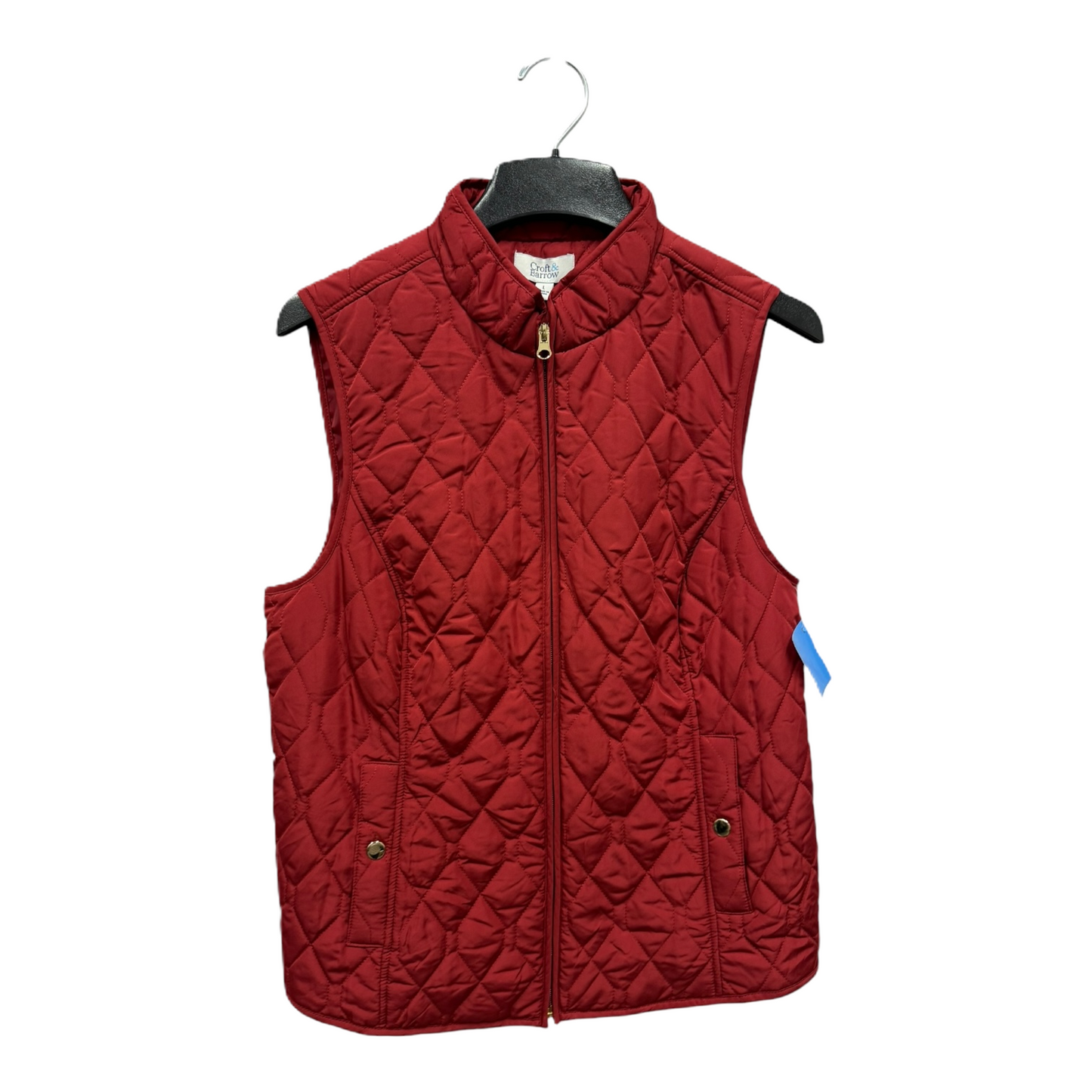 Vest Puffer & Quilted By Croft And Barrow In Red, Size: L