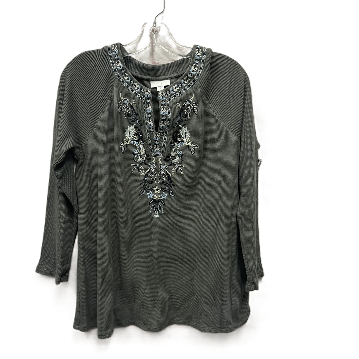 Top Long Sleeve By J. Jill In Green, Size: M