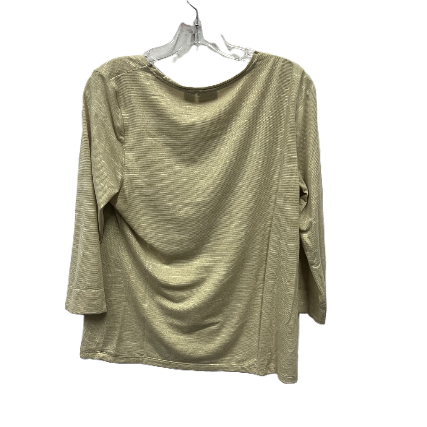 Top Long Sleeve By Zenergy By Chicos In Gold, Size: M