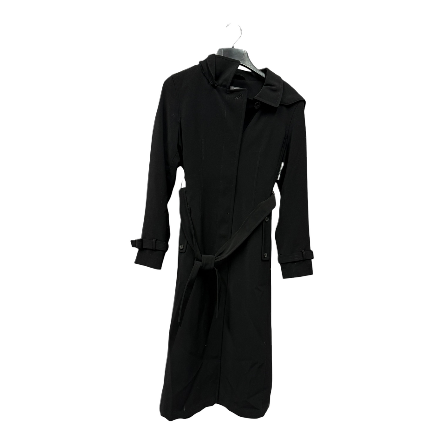 Coat Trench Coat By Gallery In Black, Size: M