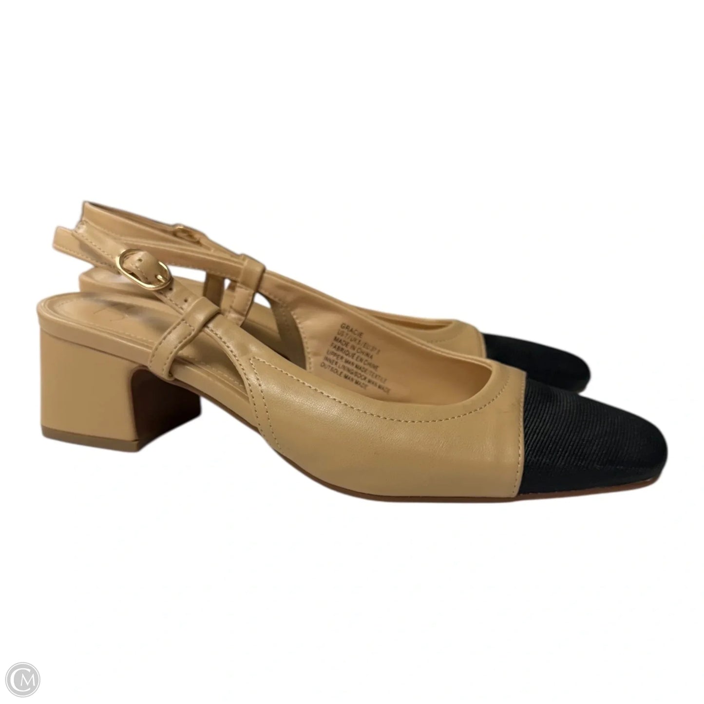 Shoes Heels Block By Jf In Tan, Size: 7