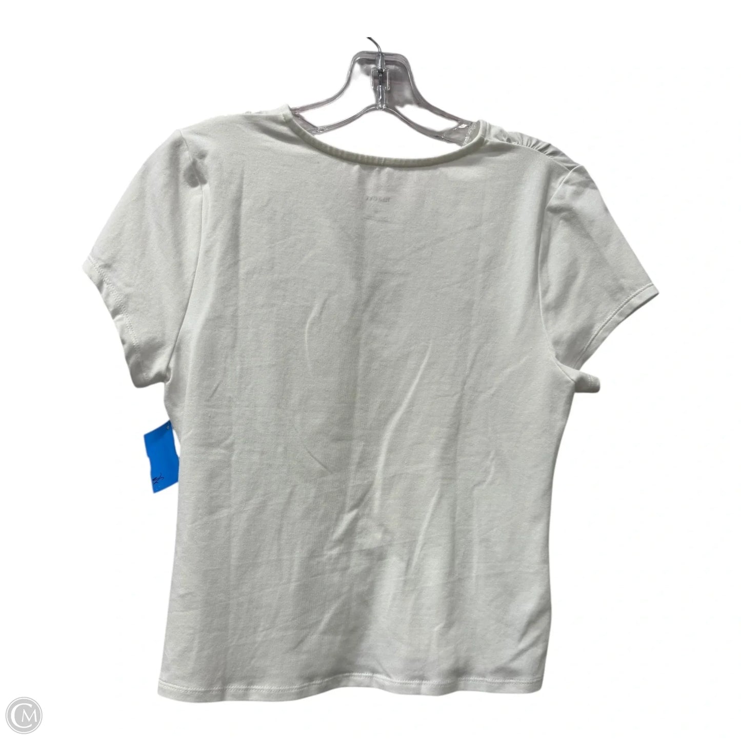 Top Short Sleeve By Maeve In Cream, Size: M