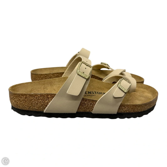 Sandals Flats By Birkenstock In Tan, Size: 8.5